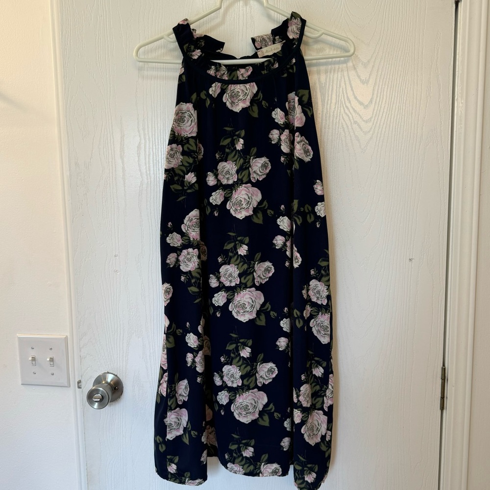 Altar’d State halter dress with floral print sz S